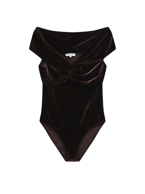 Body in velluto drappeggiato Grace & Mila | FW2527016CHOC
